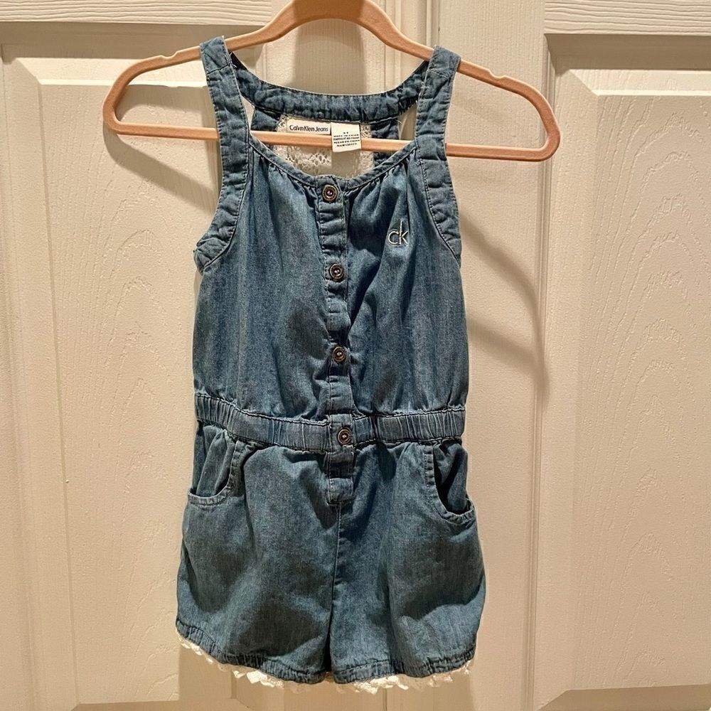 *EUC - Calvin Klein toddler girls romper